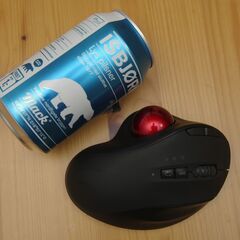 【無料】JUNNUPのトラックボールマウスBluetooth　USB充電式　中古の画像