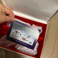 クリスタルグラス2個セット　箱付きの画像