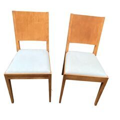 無印良品？　椅子　ダイニングチェア　家具　2脚セット　直接引取大...