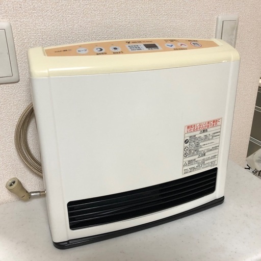 2009年製 リンナイ ガスファンヒーター 都市ガス 「RC-H2401E-1」 ガスホース付