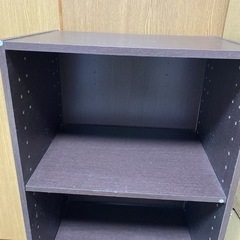 【お取引中】カラーボックス  3段  ブラウン  の画像