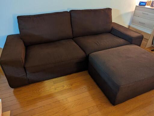 【交渉中】IKEA KIVIK 3人掛けソファ＆オットマン / イケア シーヴィク