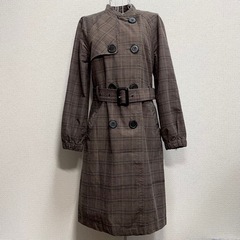決定済み　H&M ロング　トレンチ　コート　チェック柄　アウター