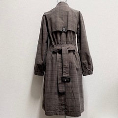 決定済み　H&M ロング　トレンチ　コート　チェック柄　アウターの画像