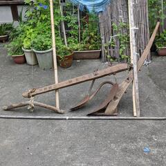 昔の農機具　農耕用犂