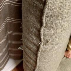 リクライニングソファベッド へたり、シミ、ほつれアリの画像