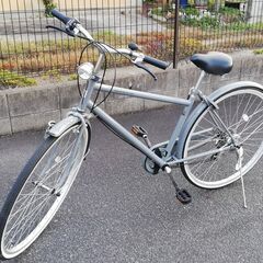 ★美品 定価の半額以下 シティサイクル 27インチ ライトグレー...