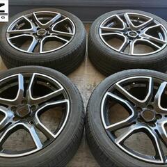 【成約済み】【稀少美品】社外 OZ Racing X-Line アドレナリーナ 17×7J+48 5H P.C.D.100 タイヤ付き アルミホイール ４本セット プリウス、カローラツーリング、シエンタ等に。 ※直接引き渡し可