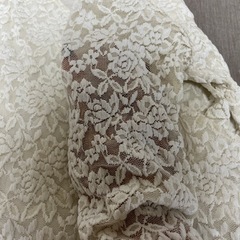 白レース　トップス7分袖　あげますの画像