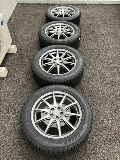 スタッドレスタイヤホイール4本セット　225/55R17 ナット付
