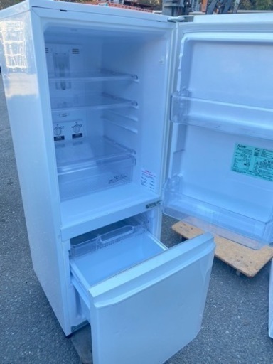 北九州市内配送無料　保証付き　三菱 ノンフロン 冷凍冷蔵庫 MR-P15EZ-KW 146L