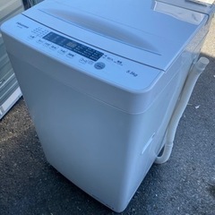 北九州市内配送無料　保証付き　2020年　洗濯機 縦型 一人暮らし 5.5kg 簡易乾燥機能付洗濯機 ハイセンス Hisense HW-K55E コンパクト シンプル 時短機能付 予約機能付