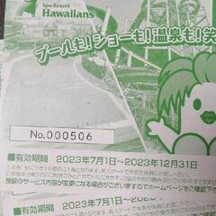 スパリゾートハワイアンズ　入場券の画像