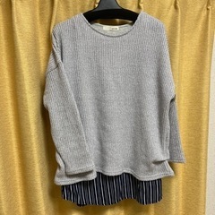 春秋ニット　タンクトップ付き