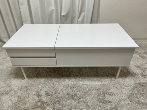 昇降式センターテーブル テーブル 大容量テーブル  収納テーブル ローテーブル