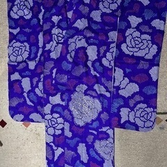 振袖　藍色　青紫　絞り　帯2つセット