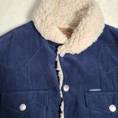 ハリウッドランチマーケット　Mサイズ　ターコイズボアジャケットの画像