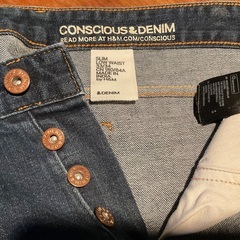 H&M デニム　スリム　　33/34 
