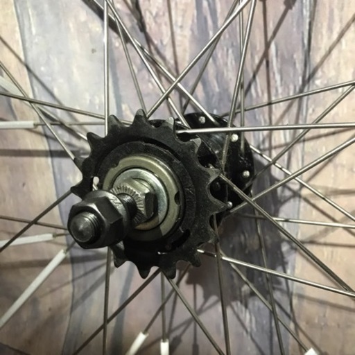ピストバイク用 コースターブレーキ付き ホイール 16T シルバー