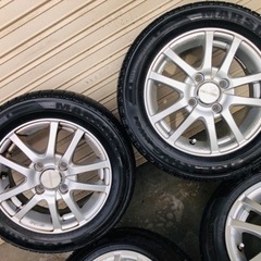 冬タイヤ 155/65R13 軽用アルミ付きスタッドレス 送料無料の画像