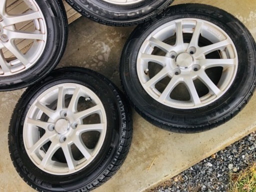 冬タイヤ 155/65R13 軽用アルミ付きスタッドレス 送料無料