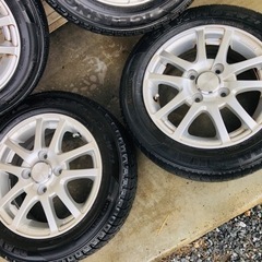 冬タイヤ 155/65R13 軽用アルミ付きスタッドレス 送料無料の画像