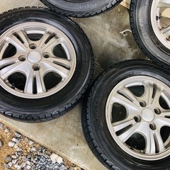 冬タイヤ 165/65R13 軽自動車用アルミ付きスタッドレス4本組の画像