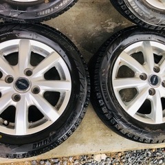 155/65R13 自動車用 日本製アルミ付きBLIZZAKスタッドレス 155/65R13の画像
