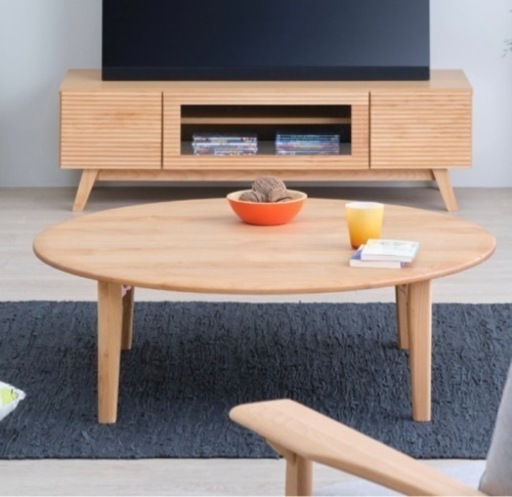 テーブル 丸テーブル 100cm センターテーブル 丸 座卓 北欧 木製 アルダー ローテーブル 無垢  ERIS ROUND