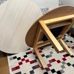 円形こたつテーブル取引中の画像