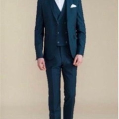 ワタベウェディング タキシード グリーン ブルー AU-67