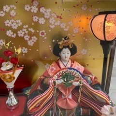 雛人形（ガラスケース入り）の画像