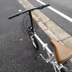中古自転車2801折り畳み20インチ6段ギヤオートライト