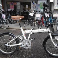 お歳暮 人気 中古自転車2801折り畳み20インチ6段ギヤオートライト 自転車本体