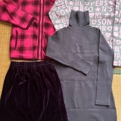 used 女の子 120 冬服 長袖 防寒 フリース あたたか おまとめセット ブランド ①の画像