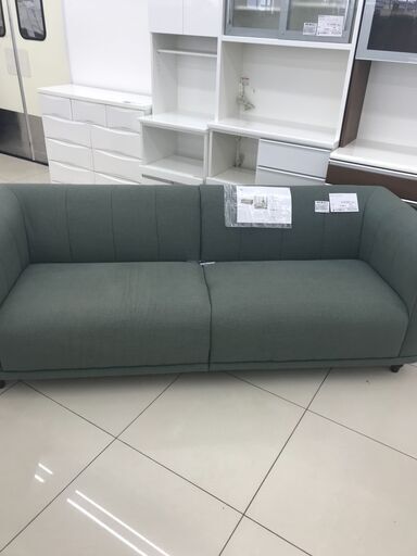 ikea ソファ EKHOLMA エークホルマ 3人掛けソファ, へッメスタ グレーグリーン - IKEA