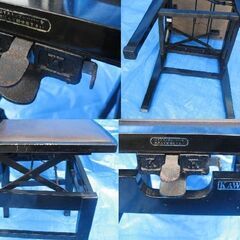 KAWAI カワイ ピアノ椅子 ピアノイス 高さ調整可 横約37.5cm×奥行41cm×全高90cm 高低自在椅子 現状品の画像