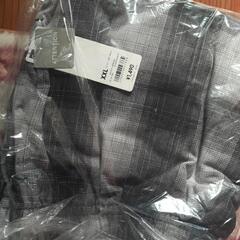 GUメンズチェックパンツ