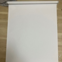 プルコード式 ロールスクリーン 幅90cm 丈180cm ホワイ...