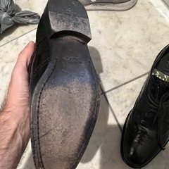 ほぼ新品！イタリア製ハンドメイド革靴 25.5cm
の画像