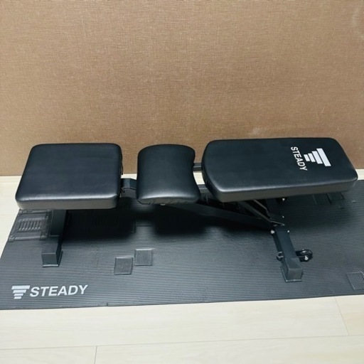 岡山市引き取り限界】ホームジムインクラインベンチ可変式ダンベル32kg