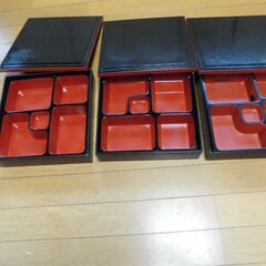 価格変更、松花堂弁当箱,(本体,ふた,内仕切り),1個の値段です。