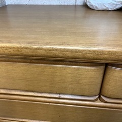 天然木　引出し　タンスの画像