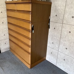 天然木　引出し　タンスの画像