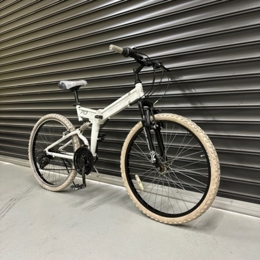 マウンテンバイク　21段変速　ホワイト