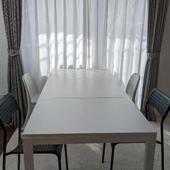 美品　IKEA　伸長式ダイニングテーブル 最大180cmの画像