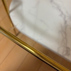 【11月中のみ】 Francfrancレガート コーヒーテーブル S ゴールド×マーブル （W750）