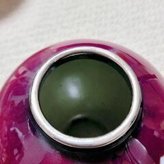 花瓶　フラワーベース　花柄　ピンクの画像