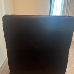 シングルサイズの折り畳みベッド(ブラック)の画像