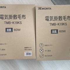 電気掛敷毛布2個セット【受け渡し者決定】の画像